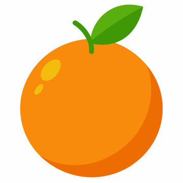 illustration of an orange vector icon silhouette