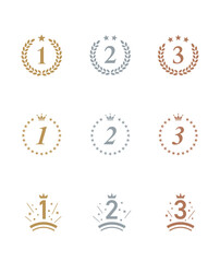 数字/ランキングメダルのセット