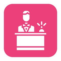 Reception icon vector image. Can be used for Laundry.