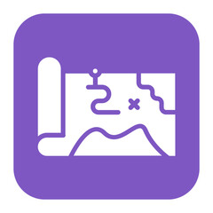 Map icon vector image. Can be used for Trekking.