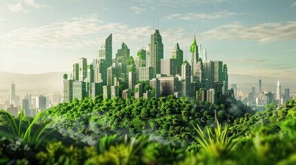 Save the world by embracing the eco friendly concept of creating a green city