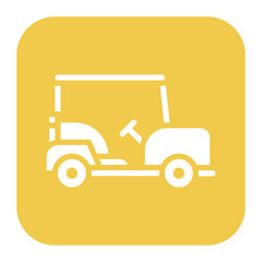 Golf Buggy icon vector image. Can be used for Golf.