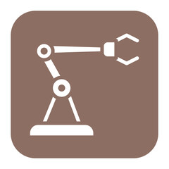 Robotic Arm icon vector image. Can be used for Supply Chain.