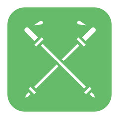 Ski Poles icon vector image. Can be used for Ski Resort.