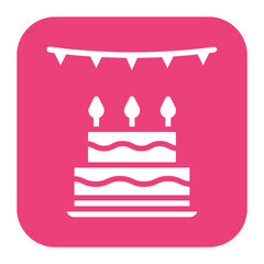 Birthday Party icon vector image. Can be used for Child Adoption.
