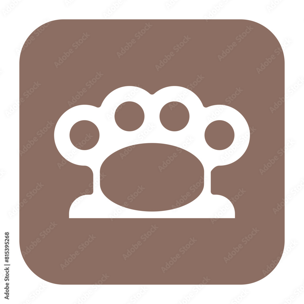Poster knuckle icon vector image. can be used for shooting.