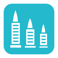 Bullets icon vector image. Can be used for Shooting.