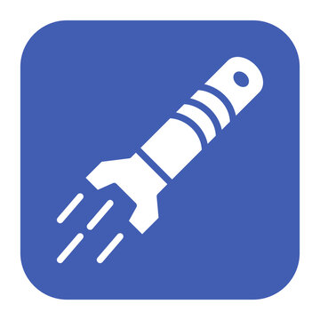 recommend clip art: Torpedo icon vector image. Can be used for Shooting.