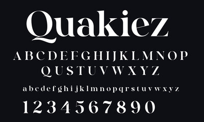 Typeface urban style vector fonts for logo design technology, digital, movie, Alphabet Collections logotype