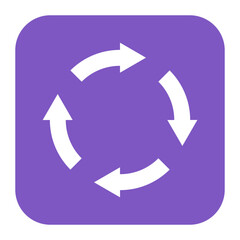Recycling icon vector image. Can be used for Global Warming.