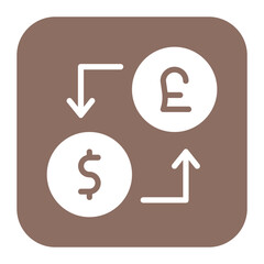 Exchange Rate icon vector image. Can be used for Crisis Mangement.