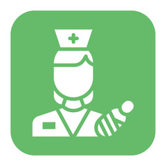 Delivery Nurse Midwife icon vector image. Can be used for Nursing.
