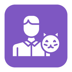 Animal Handler Male icon vector image. Can be used for Public Services.
