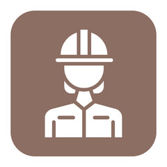 Firefighter Female icon vector image. Can be used for Public Services.