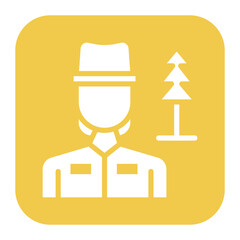 Park Ranger Female icon vector image. Can be used for Public Services.