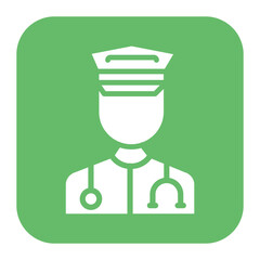Paramedic Male icon vector image. Can be used for Public Services.