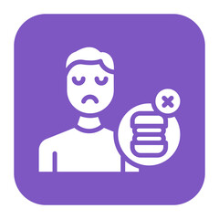 Anorexia icon vector image. Can be used for Addiction.