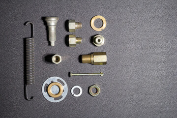 fasteners with threaded fasteners, for connecting and assembling components and mechanisms in the...