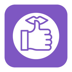 Thumb Sucking icon vector image. Can be used for Addiction.