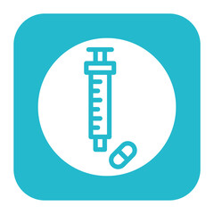 Syringe icon vector image. Can be used for Addiction.