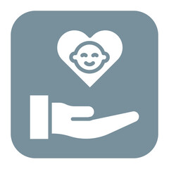 Childcare icon vector image. Can be used for Coworking Space.