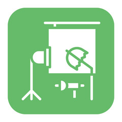 Photoshoot Studio icon vector image. Can be used for Coworking Space.