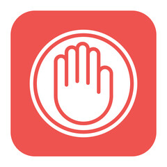 Right To Object icon vector image. Can be used for Compliance And Regulation.