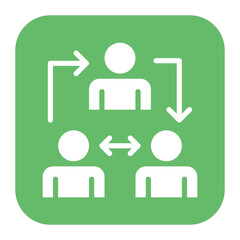 Third Party icon vector image. Can be used for Compliance And Regulation.