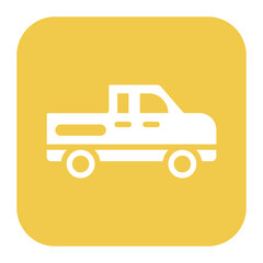 Pickup Truck icon vector image. Can be used for Agriculture.