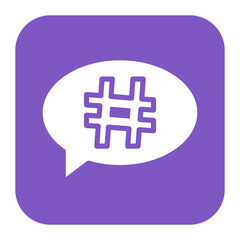 Hashtag icon vector image. Can be used for Video Blog.