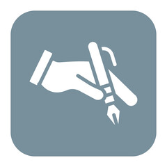 Hand With-pen icon vector image. Can be used for Documents And Files.