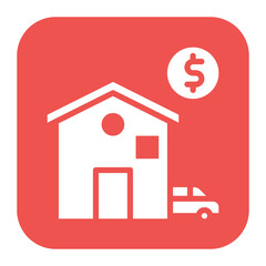Fototapeta premium Fixed Asset icon vector image. Can be used for Credit And Loan.
