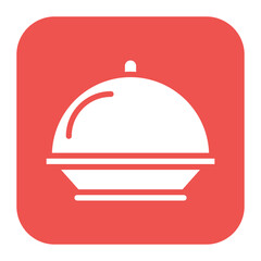 Food Tray icon vector image. Can be used for Bar.