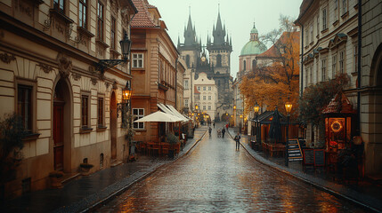 Fototapeta premium narrow street