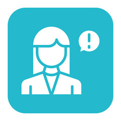 Female Informant icon vector image. Can be used for Crime Investigation.