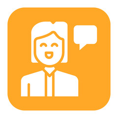 Female Witnness icon vector image. Can be used for Crime Investigation.