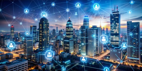Naklejka premium Photo cybersecurity essential technology businesses utilizing advanced cybersecurity technology. Artificial intelligence adndigital technologies hyperrealizm