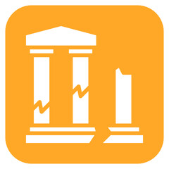 Ruins icon vector image. Can be used for Archeology.