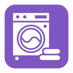 Washing Machine icon vector image. Can be used for Laundry.