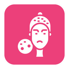 Seborrheic Dermatitis icon vector image. Can be used for Dermatology.