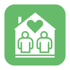 Assisted Living icon vector image. Can be used for Home Services.