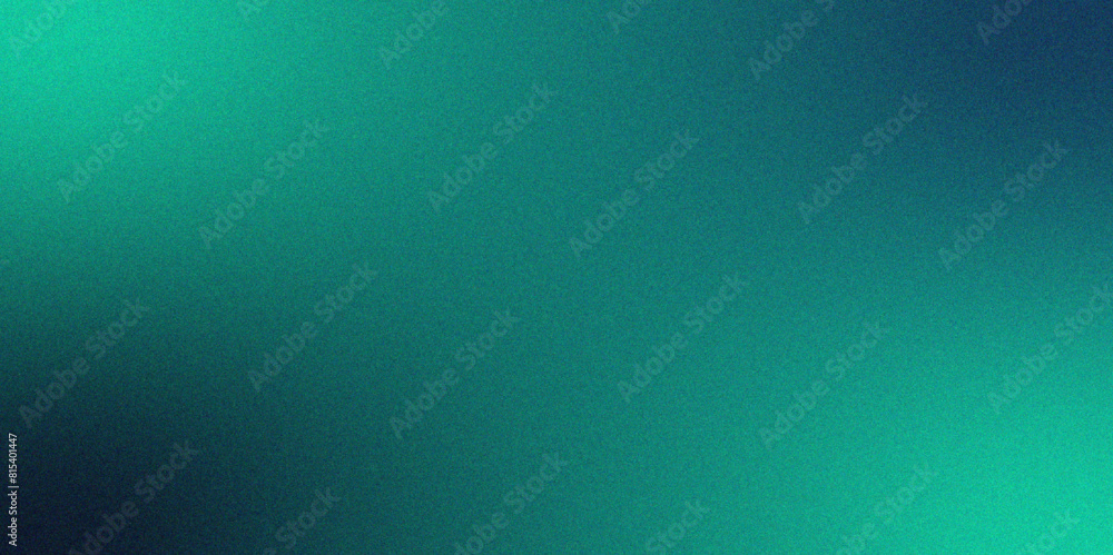 Poster Abstract blue purple green color gradient background. Iridescent grainy grunge texture with with heavy noise and gradient. Cobalt sapphire blue color gradient blurred backdrop.