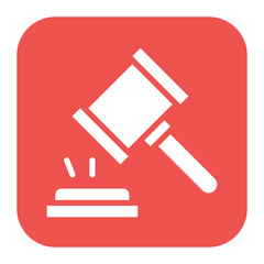 Gavel icon vector image. Can be used for Human Rights.