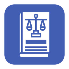 Law Book icon vector image. Can be used for Human Rights.