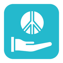 Pacifism icon vector image. Can be used for Human Rights.
