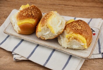 크림빵, 식사, 음식, 제빵