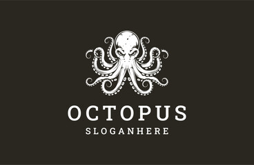 Octopus logo template vector illustration design