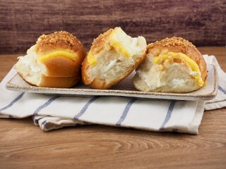 크림빵, 식사, 음식, 제빵