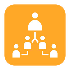 Team Hierarchy icon vector image. Can be used for Product Management.