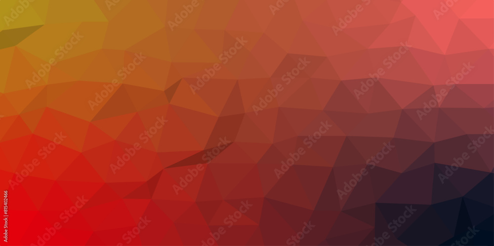 Aufkleber Multi color vector polygon abstract background. Colorful shining triangular template. Geometric background in Origami style with gradient. Trendy Low poly polygonal banner template.